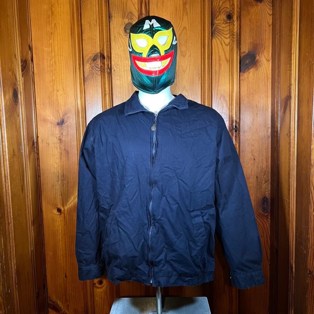 Cherokee L 90s Vintage Windbreaker Navy Blue Classic Zip Jacket Casual Retro